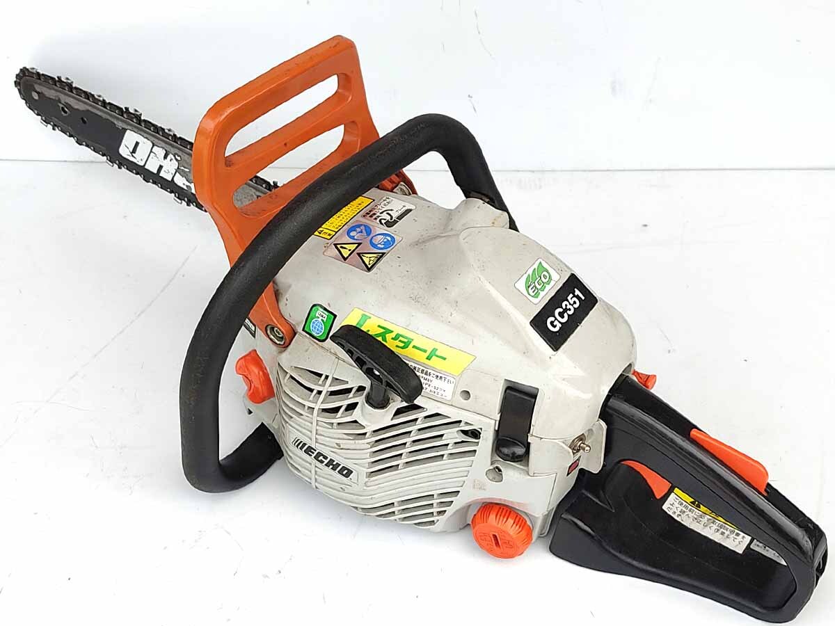 やまびこ　共立　ECHO エンジン チェーンソー 　GC351　排気量34cc　バーの長さ35㎝