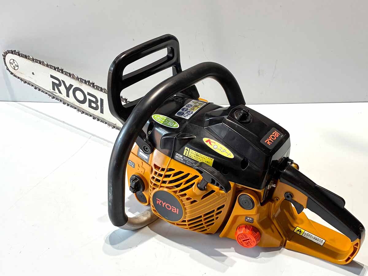 【40㎝バー仕様】リョービ　 RYOBI　エンジン チェーンソー ESK-3740 排気量36.3cc 　バーの長さ40㎝