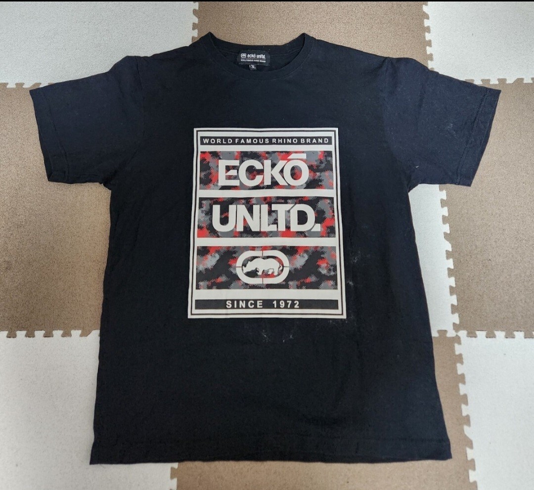 ECKO UNLTD. 半袖 Tシャツ 黒T ★ L ★ ロゴ メンズ カジュアル