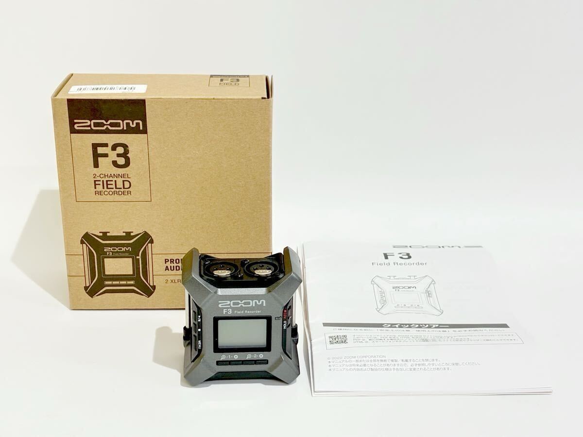 ZOOM F3 2-CHANNEL FIELD RECODER 32bitフィールドレコーダー 