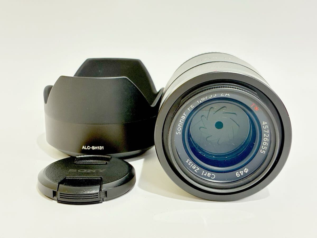 SONY ソニー レンズ Sonnar T* FE 55mm F1.8 ZA SEL55F18Z FE 1.8/55 カールツァイス 美品