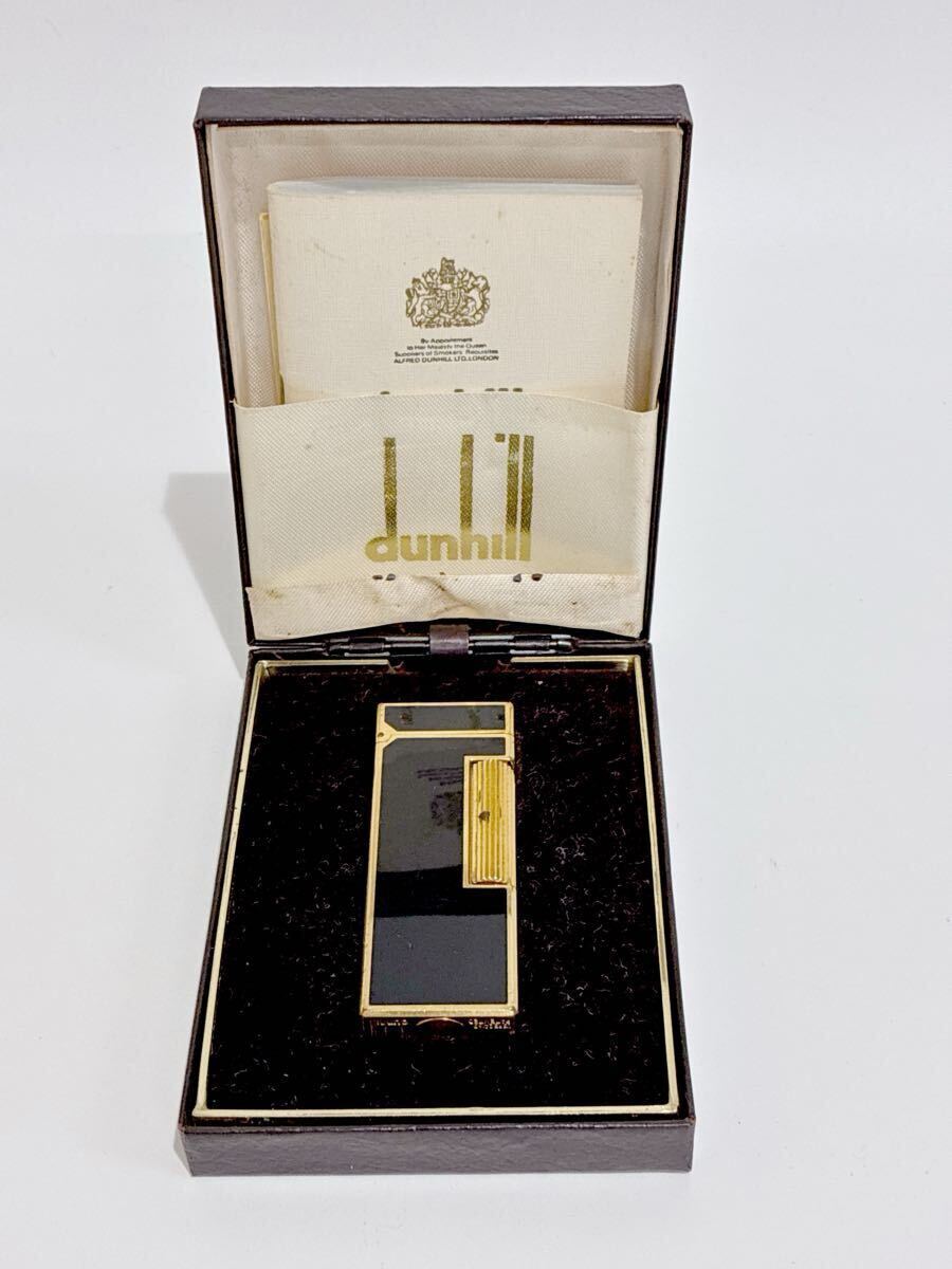 dunhill ダンヒル ガスライター ライター ローラー式 ローラーガスライター ゴールド ブラック 喫煙グッズ 喫煙具