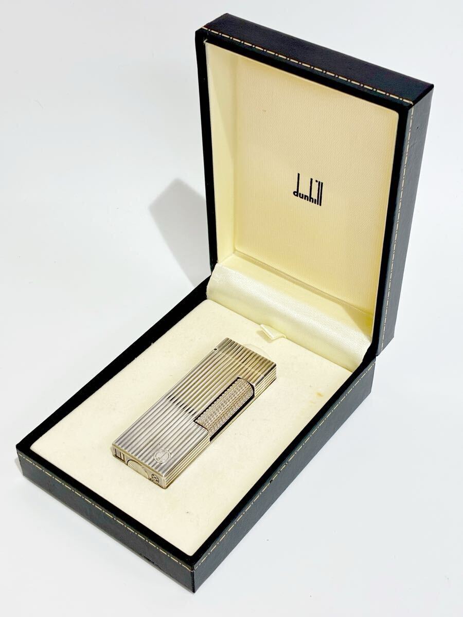 dunhill ダンヒル ガスライター ライター シルバーカラー 喫煙具 喫煙グッズ ローラーガスライター ローラー式