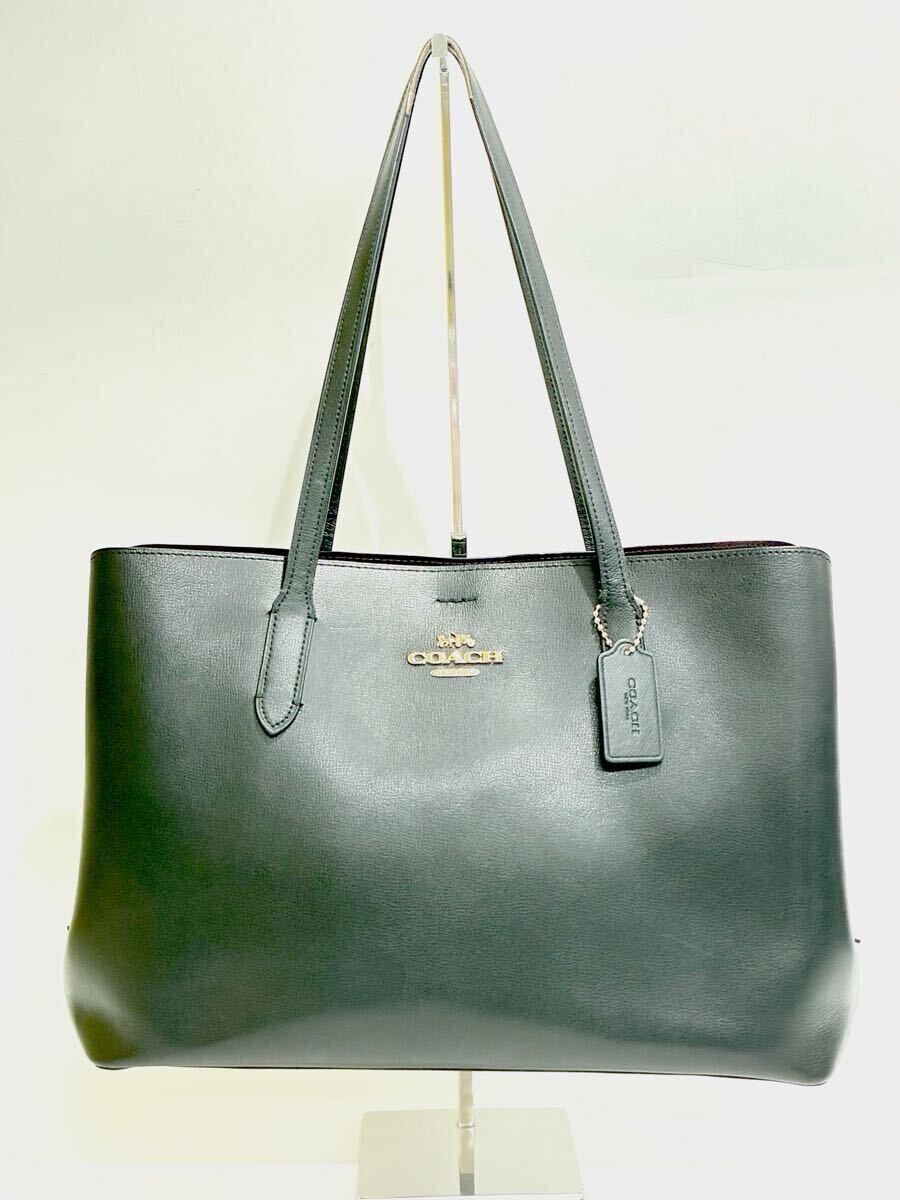 COACH コーチ ハンドバッグ トートバッグ レザー ブラック 肩掛け 鞄 黒 大容量 A4 F79988