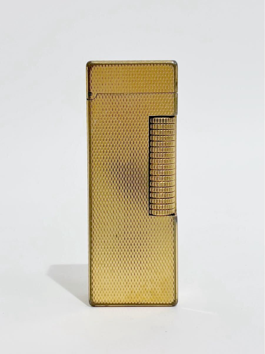dunhill ダンヒル ガスライター ライター ローラー式 ゴールドカラー 喫煙具 喫煙グッズ ※ジャンク