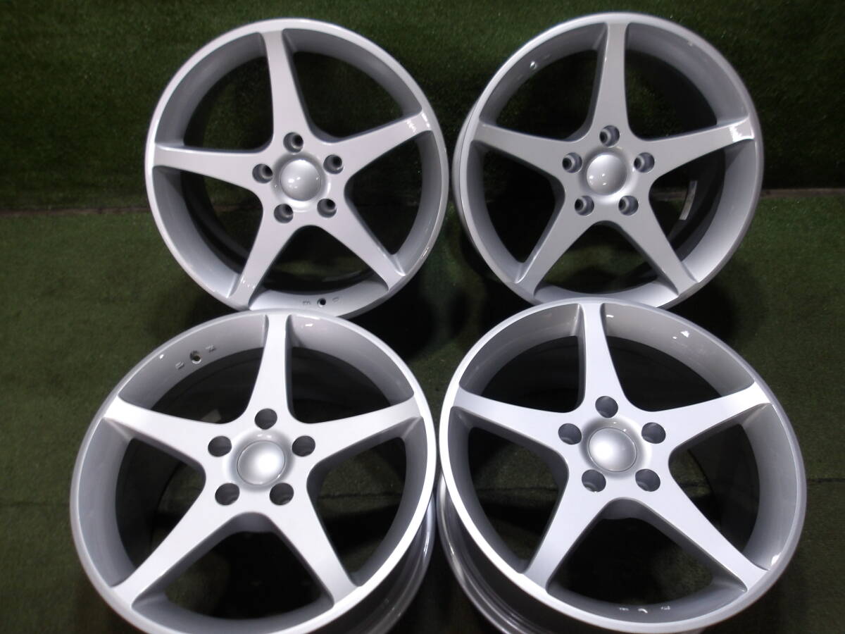 ☆　ホイール　Jim Head Racing OHIO　17×9J　+45　PCD120　5H　シルバー　4本　　☆