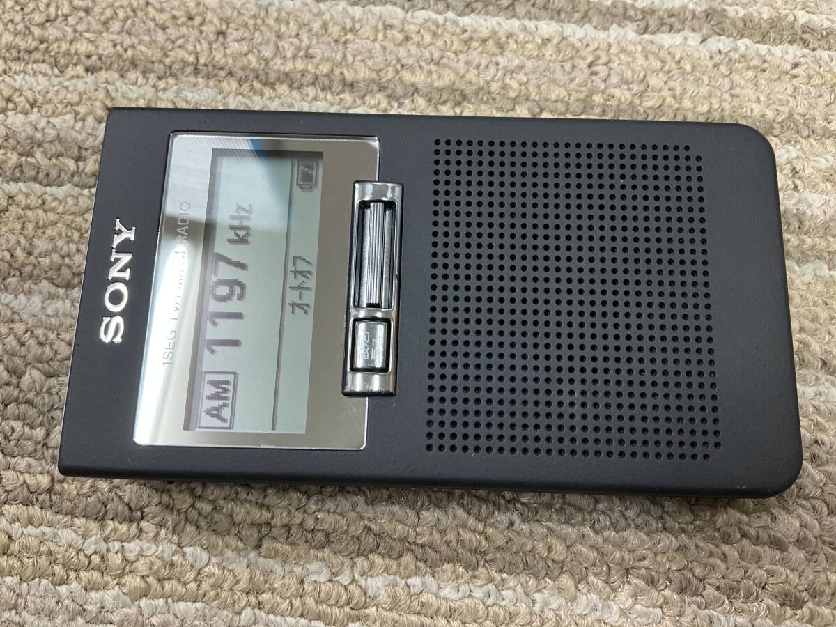 SONY 1セグ　ポケットラジオ　XDR-63TV ブラック