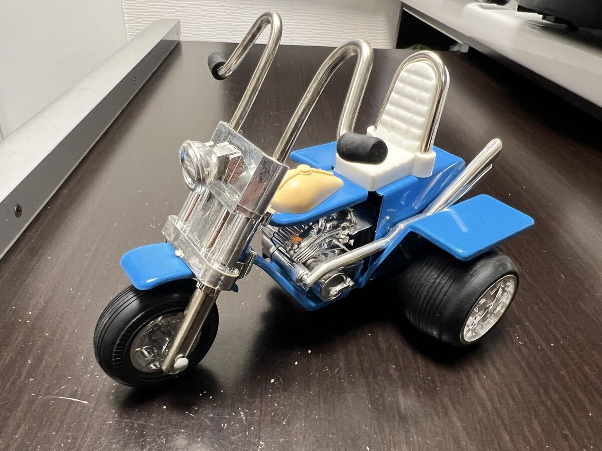 Tonka トンカ トライクバイク ブリキ おもちゃ チョッパー バイク 昭和レトロ レトロ玩具 オブジェ インテリア コレクション