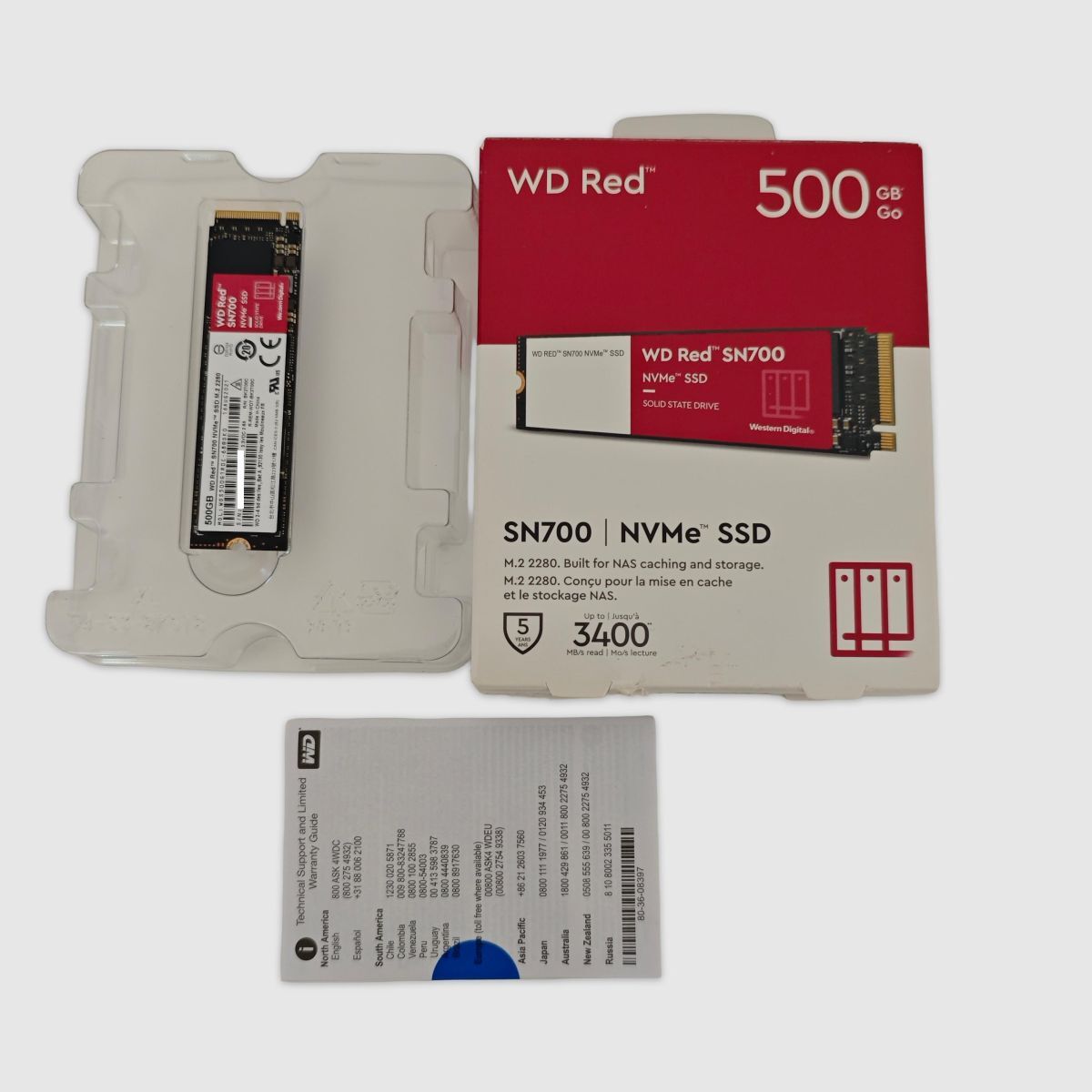 WD Red SN700 NVMe WDS500G1R0C 500GB M.2 SSD