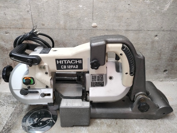 ◎HiKOKI(旧日立工機) ロータリーバンドソー パイプ外径115mm AC100V 軽量アルミベース CB12FA2 モータ異音無し、動作確認済み