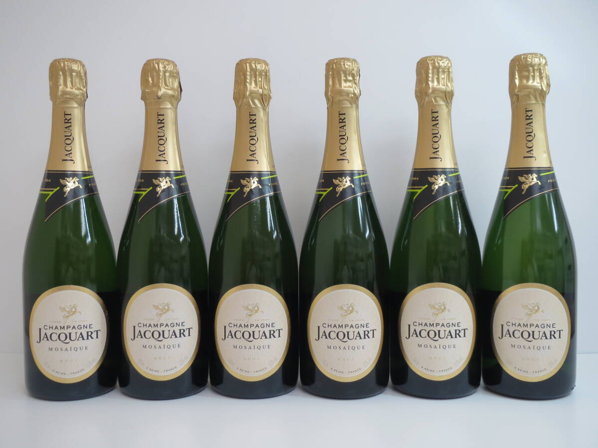 (d-1)　JACQUART MOSAIQUE　ジャカール モザイク　750ml / 12.5%　シャンパーニュ　6本セット　未開栓