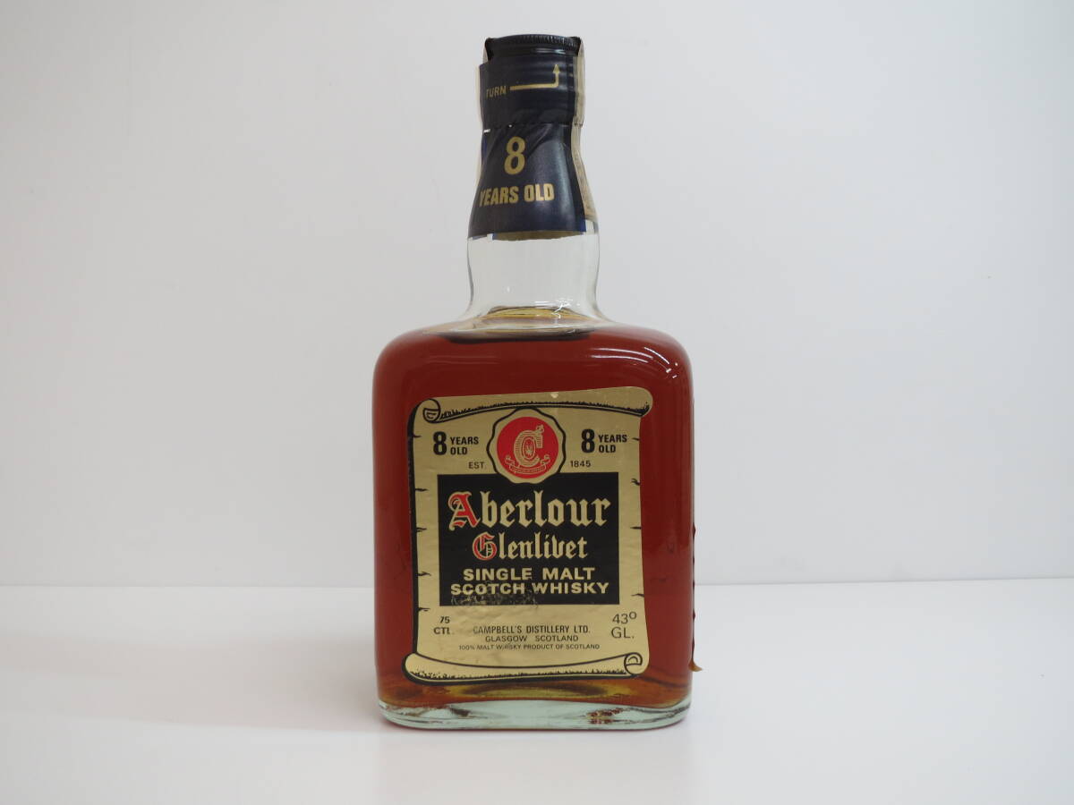 (d-16)　Aberlour Glenlivet　アベラワー グレンリベット 8年　750ml・43％　未開栓