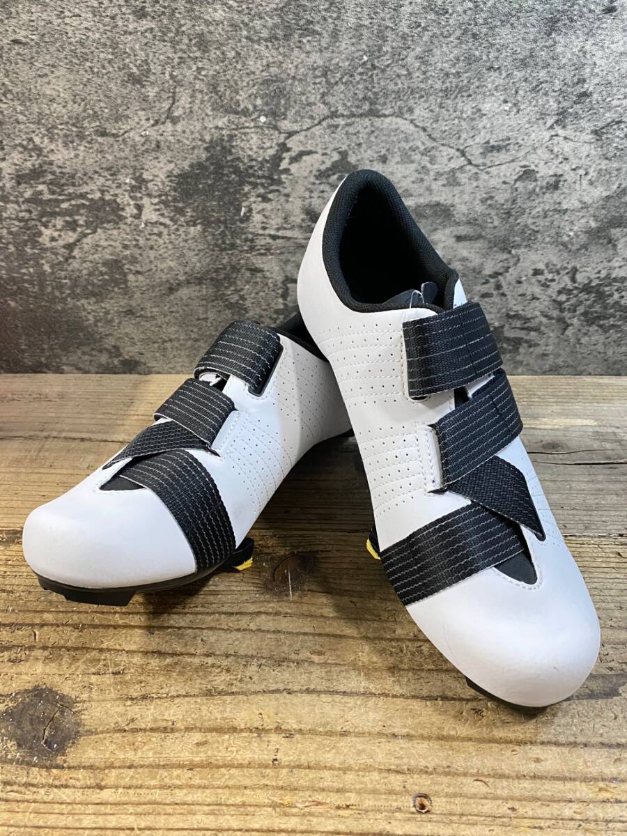 KH102 フィジーク fizik TEMPO POWERSTRAP R5 ビンディングシューズ 白 黒 EU44