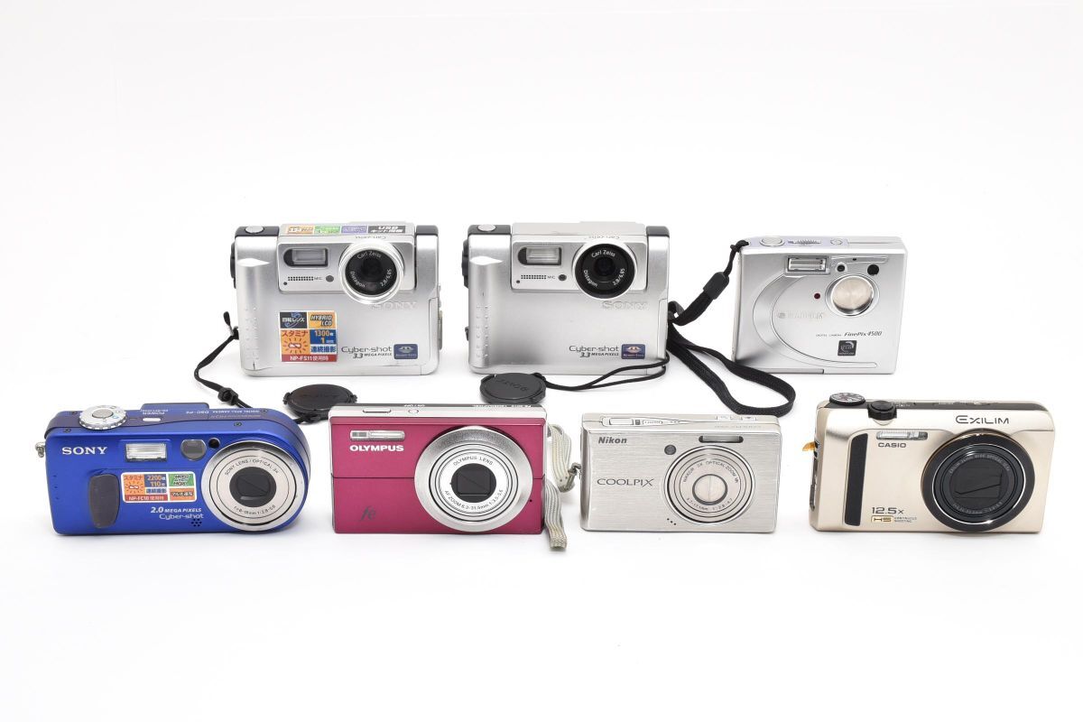 ★訳あり大特価★ デジタルカメラ　SONY Nikon CASIO 7個まとめ #5296W0648