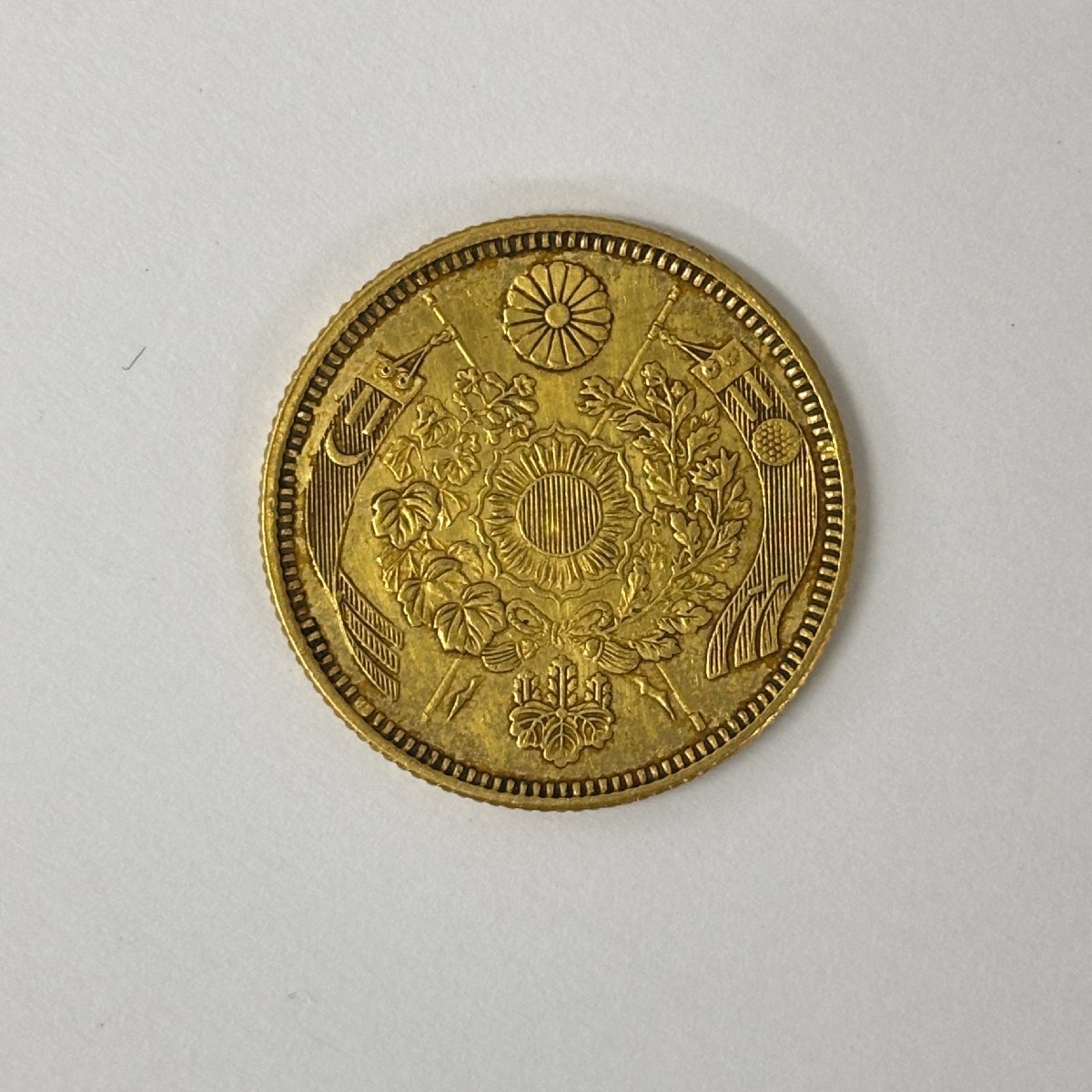 (1-13312) 旧5円金貨 明治6年 重量8.4g 金貨 硬貨 日本【緑和堂】