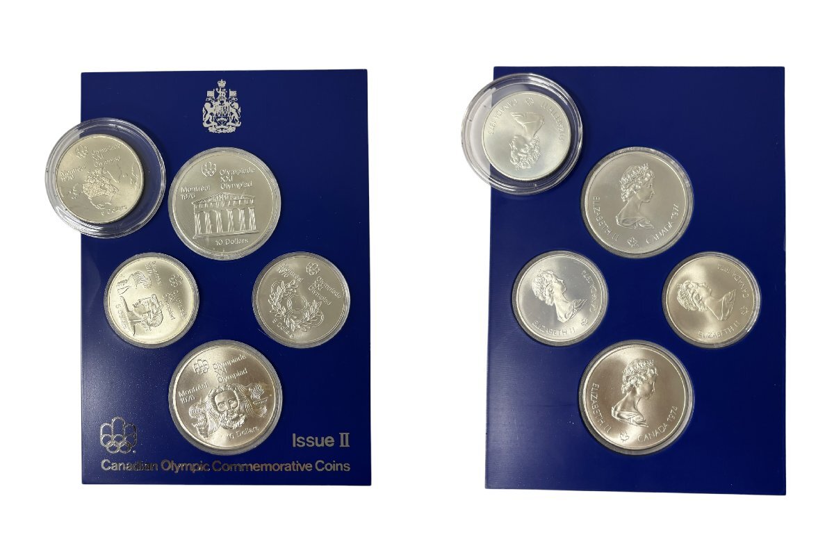 (4-25301) 計5点 カナダ モントリオール オリンピック 記念硬貨 10ドル 5ドル 銀貨 古銭 外国 コイン 貨幣 硬貨 海外【緑和堂】