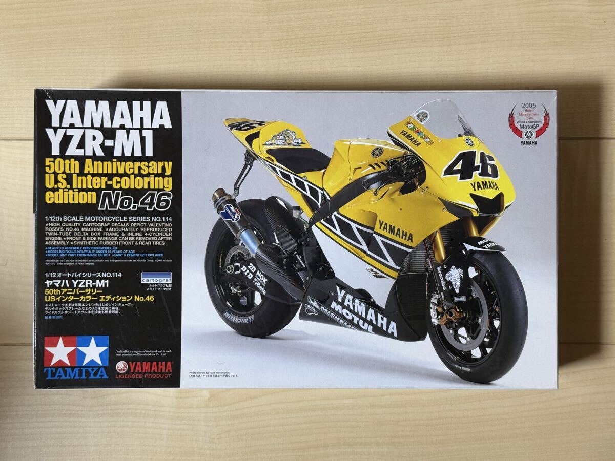 新品 1/12 田宮 YZR-M1 50th Anniversary U.S. Inter-coloring edition バレンティーノ ロッシ Motogp 14144 タミヤ