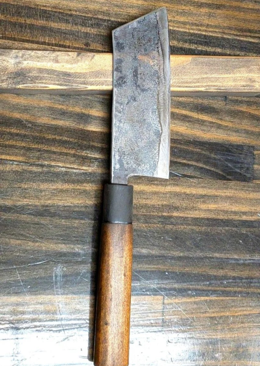 三徳包丁 細工包丁 土佐打刃物 研ぎ済 両刃 安来鋼 リメイク品 NO.127 
