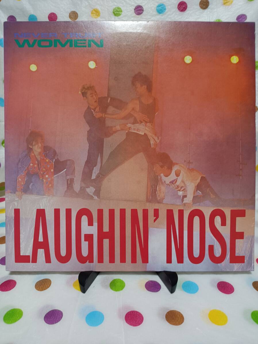 LAUGHIN' NOSE　NEVER TRUST WOMEN　ミニアルバム　AA RECORDS　レコード