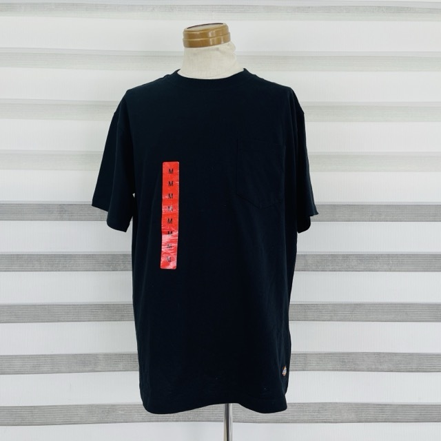 送料無料 新品 ディッキーズ 半袖 Tシャツ メンズ Mサイズ ブラック dickies 夏物 22288 衣類/1600/487 /517363在★5