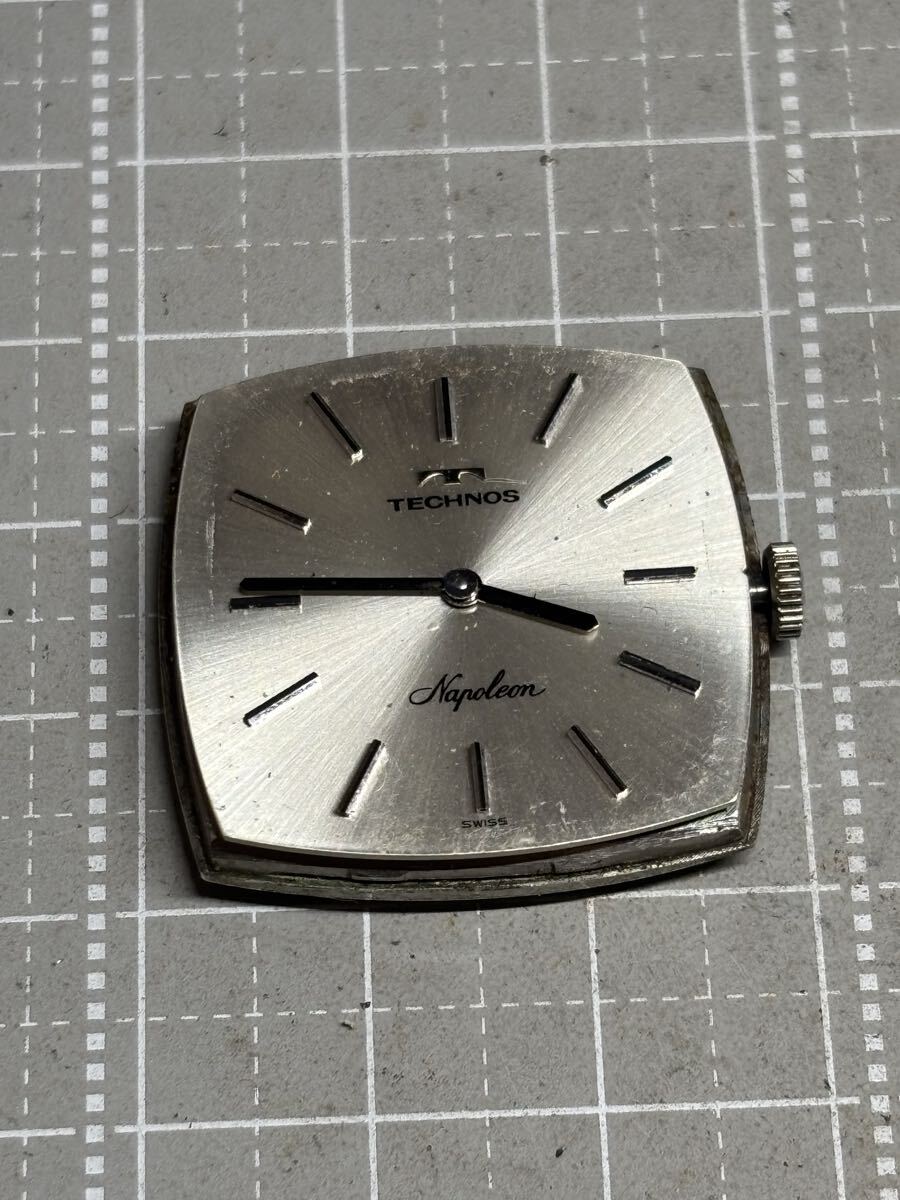 手巻き ムーブメント　TECHNOS Napoleon テクノス　稼働品
