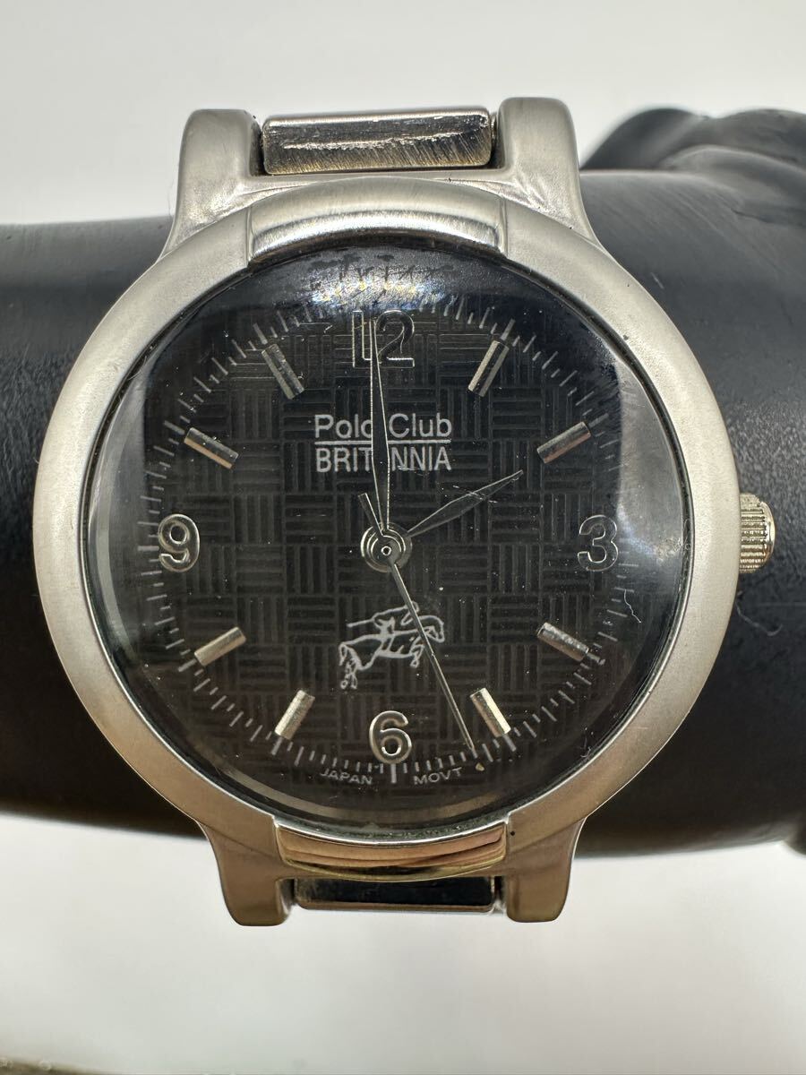 ビンテージ　Polo Club BRITANNIA 腕時計　稼働中