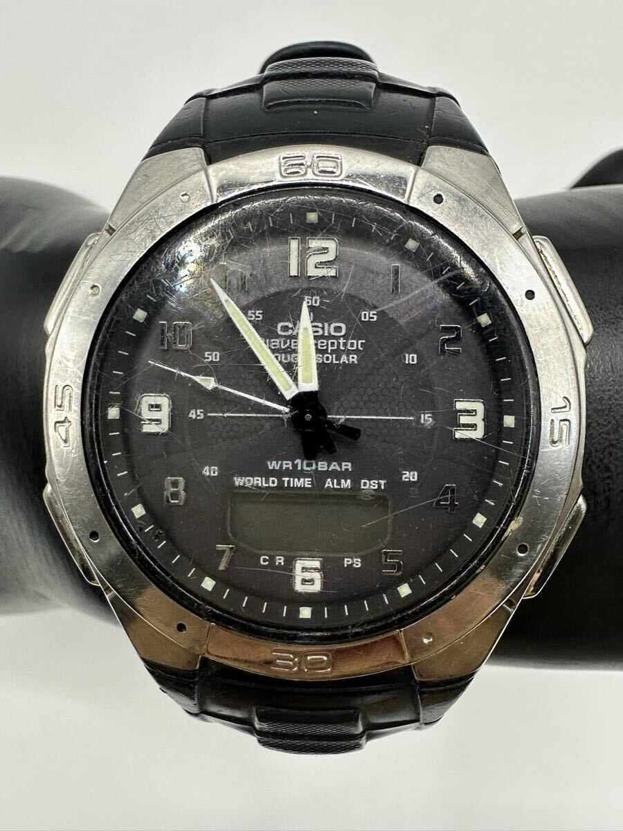 CASIO カシオ ウェーブセプター WVA-470 ソーラー電波　不動品