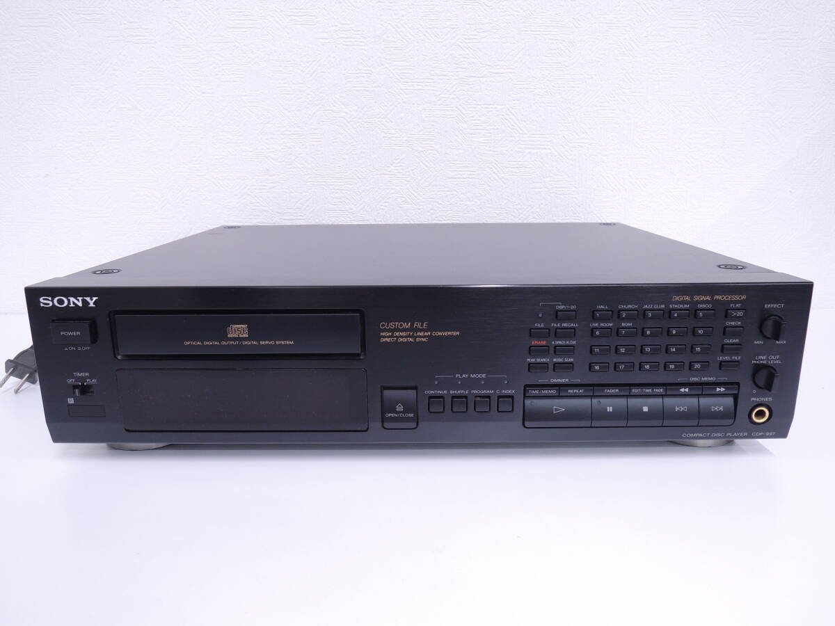 家電祭 ソニー コンパクトディスクプレーヤー CDP‐997 CDプレーヤー ブラック オーディオ機器 SONY 通電のみ確認済 自宅保管品
