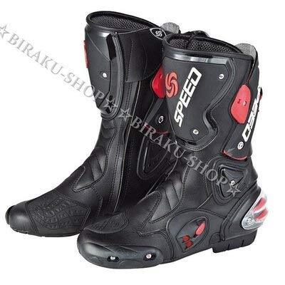 [LVCOOL] PRO-BIKER-SPEED レーシングブーツ Black PRO-SPEED-002 _PassionHAT