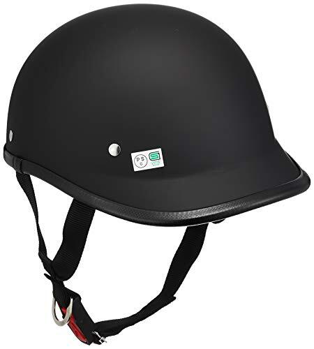 バイクパーツセンター ヘルメット ハーフ ロングダックテール マットブラック フリーサイズ (頭囲 57cm_PassionHAT