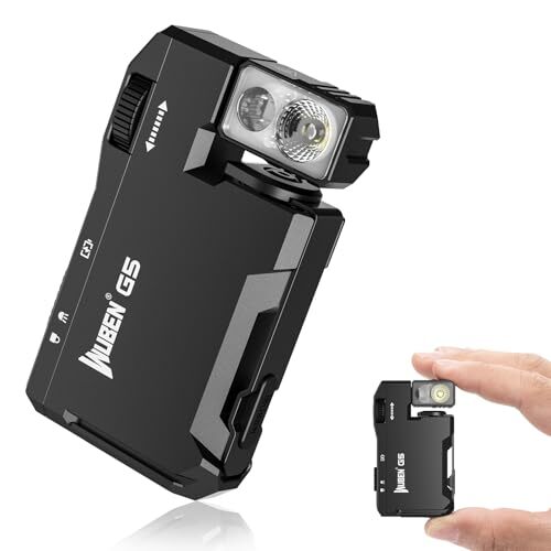 WUBEN G5 LED 懐中電灯 フラッシュライト ハンディライト 400ルーメン デュアル光源 ミニ懐中電灯 RGBライト付き