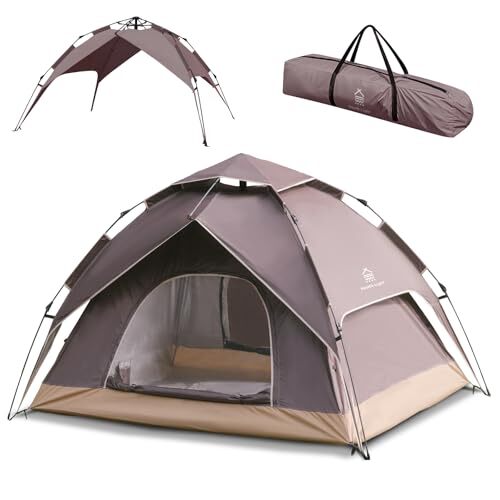 【ＣＯＭＦＯＲＴ ＺＯＮＥ】 テント ワンタッチテント 3人 4人用 二重層 フルクローズ 簡単設営 折りたたみ テント ワンタッ