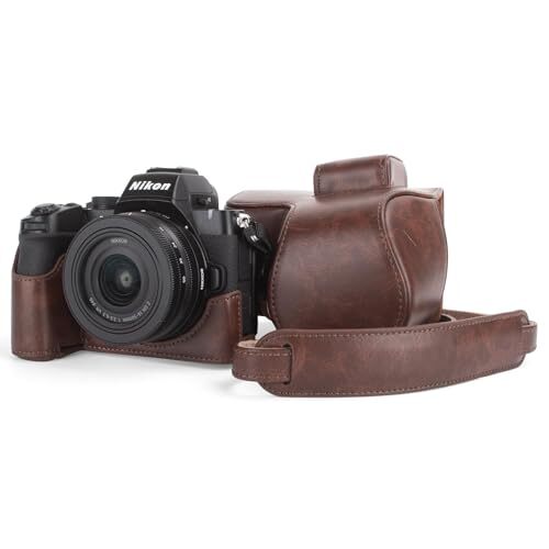 kinokoo z50ii ケース Nikon Z50 II PU レザーカメラケース DX 16-50mm レンズ対応全面保護カ