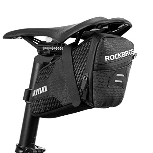 ROCKBROS サドルバッグ 自転車 バッグ ロードバイク フレームバッグ 大容量 1.5L 反射材付き _PassionHAT