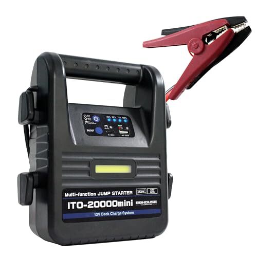 88HOUSE ジャンプスターター 12V 大容量 修理対応可 20000mAh リン酸鉄 リチウム電池 車_PassionHAT