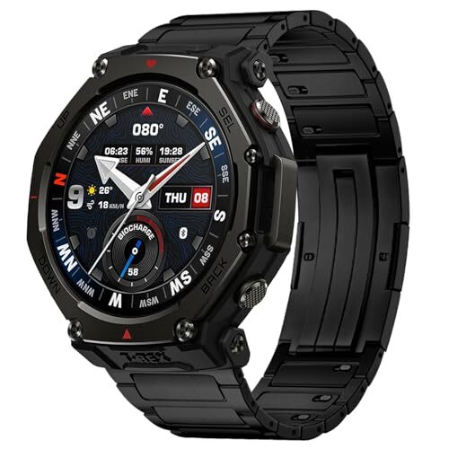 [PONATTENO] 高級チタン合金製ウォッチバンド互換性For Amazfit T-Rex 3 Pro _PassionHAT