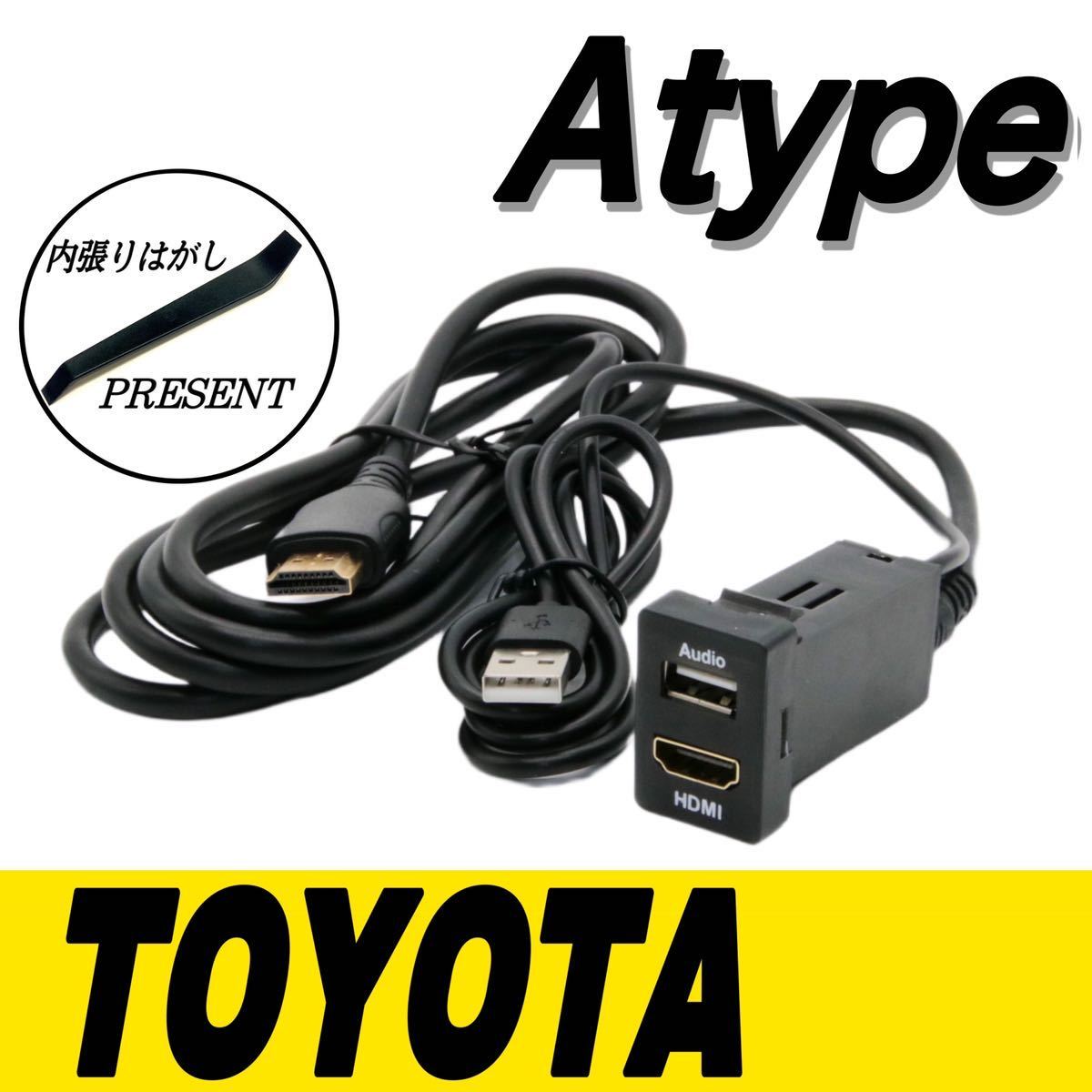 トヨタ ダイハツ 汎用 増設ポート スイッチカバー　HDMI USB 入力ポート 33x22.5mm Aタイプ オーディオ 充電 カーナビ 音楽 映画 領収書
