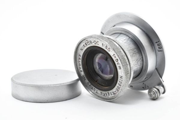 【希少レンズ】Nikkor Q.C 5cm F3.5 沈胴式 ライカＬマウントレンズ #0597