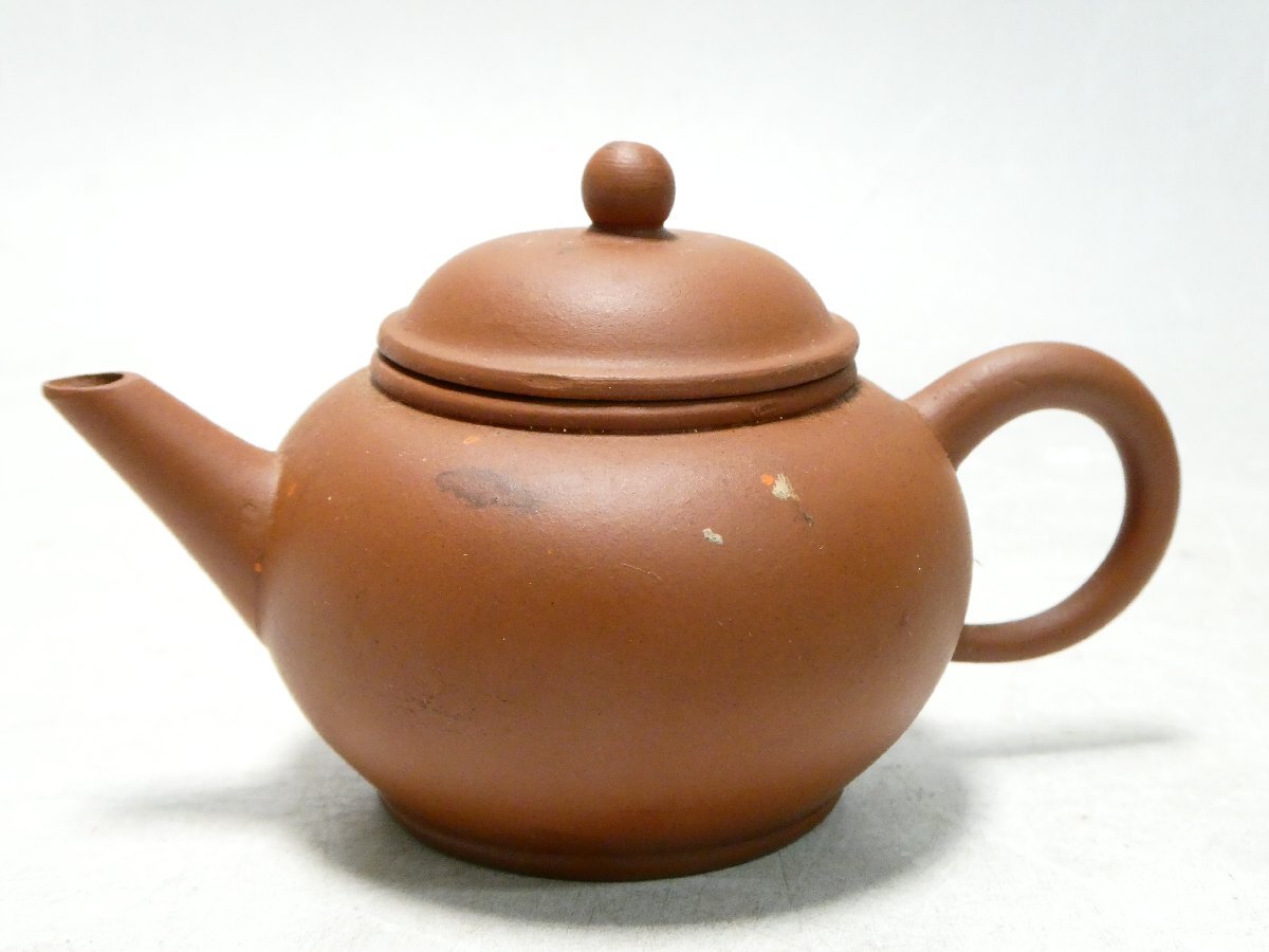 061602 唐物 中国美術 中国宜興 朱泥 急須 水注 煎茶道具 茶道具 茶器