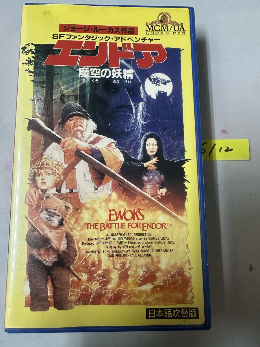 希少 VHS エンドア 魔空の妖精 日本語吹替版 ジョージ・ルーカス スターウォーズ イウォーク 未DVD化？ 激レア 当物 ポニーキャニオン