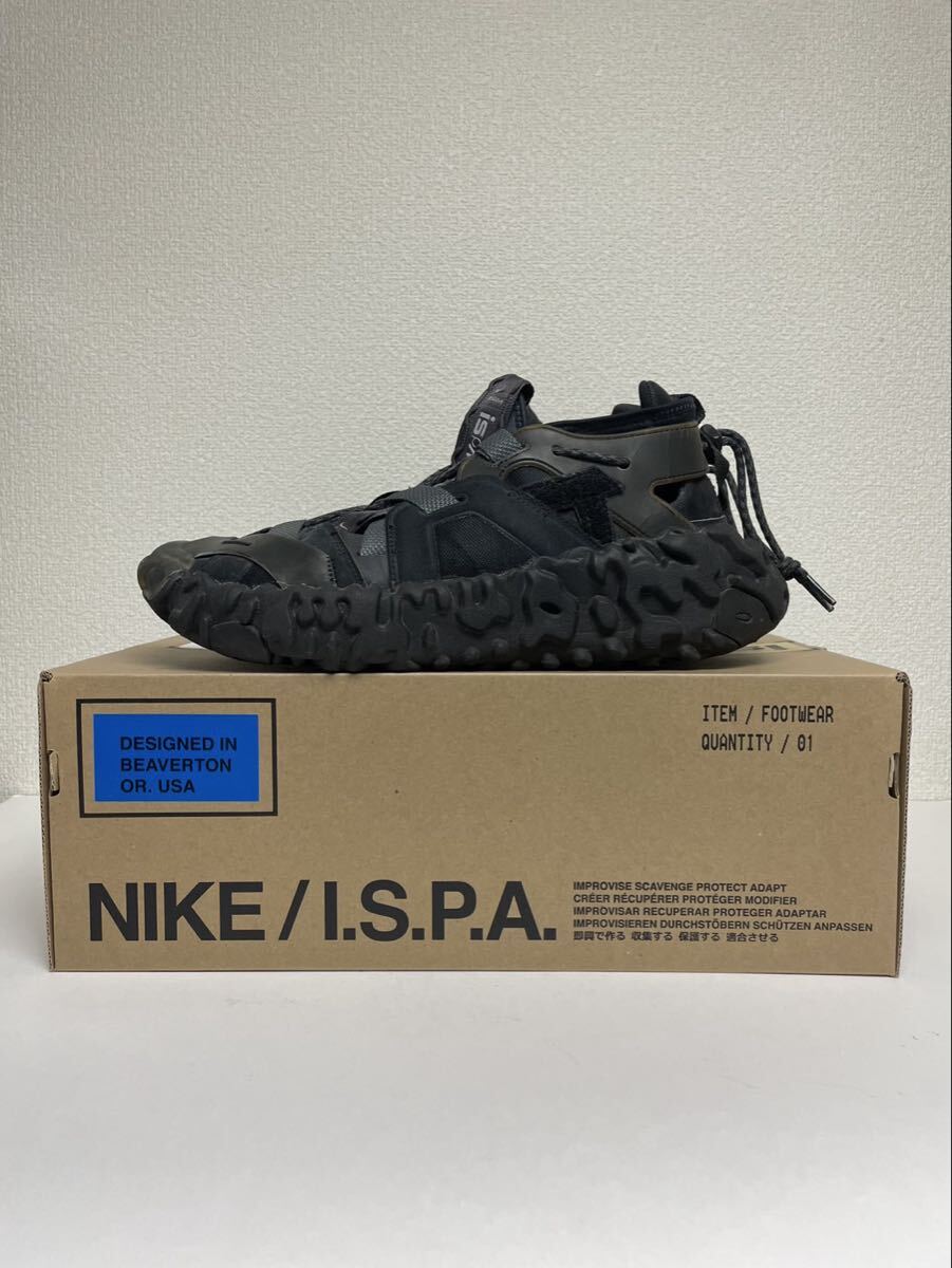 NIKE OVER REACT SANDAL ISPA BLACK US10 28cm ナイキ オーバーリアクト サンダル ブラック
