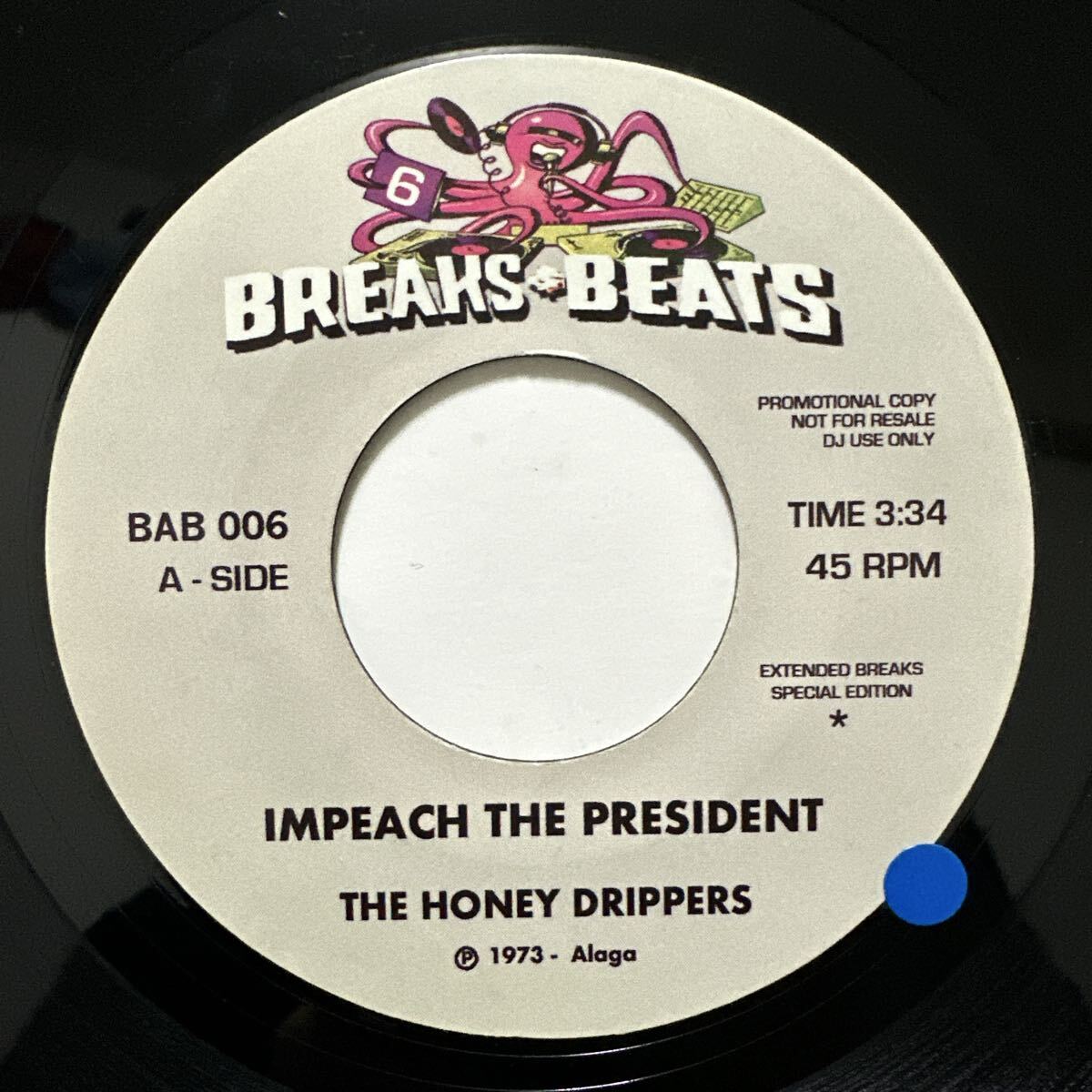 THE HONEY DRIPPERS IMPEACH THE PRESIDENT 7インチ レコード