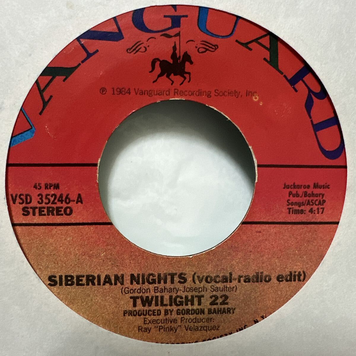 HIPHOP 45S TWILIGHT 22 SIBERIAN NIGHTS 45 RPM VSD 35246-A STEREO