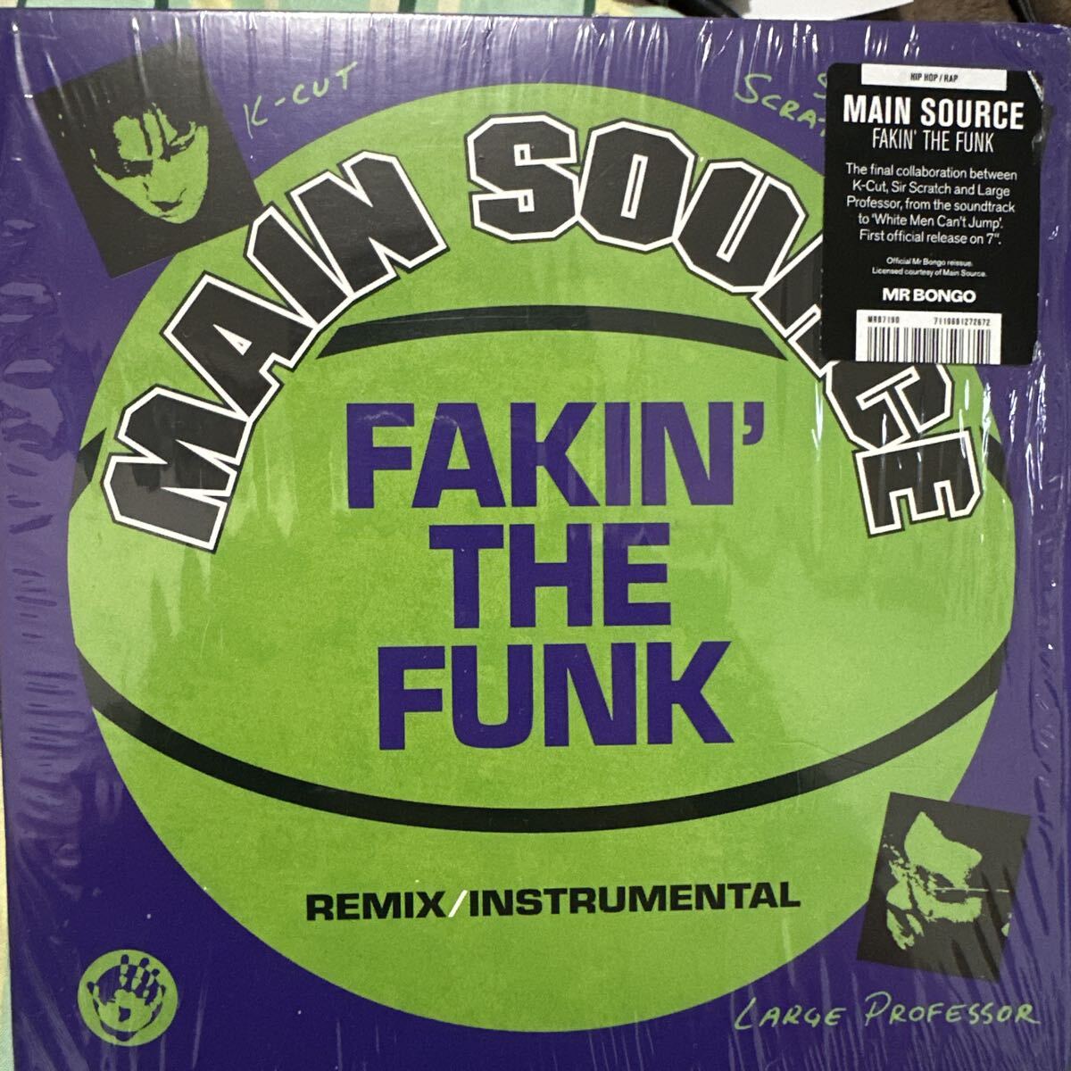 HIPHOP 45S MAIN SOURCE FAKIN' THE FUNK レコード MR BONGO