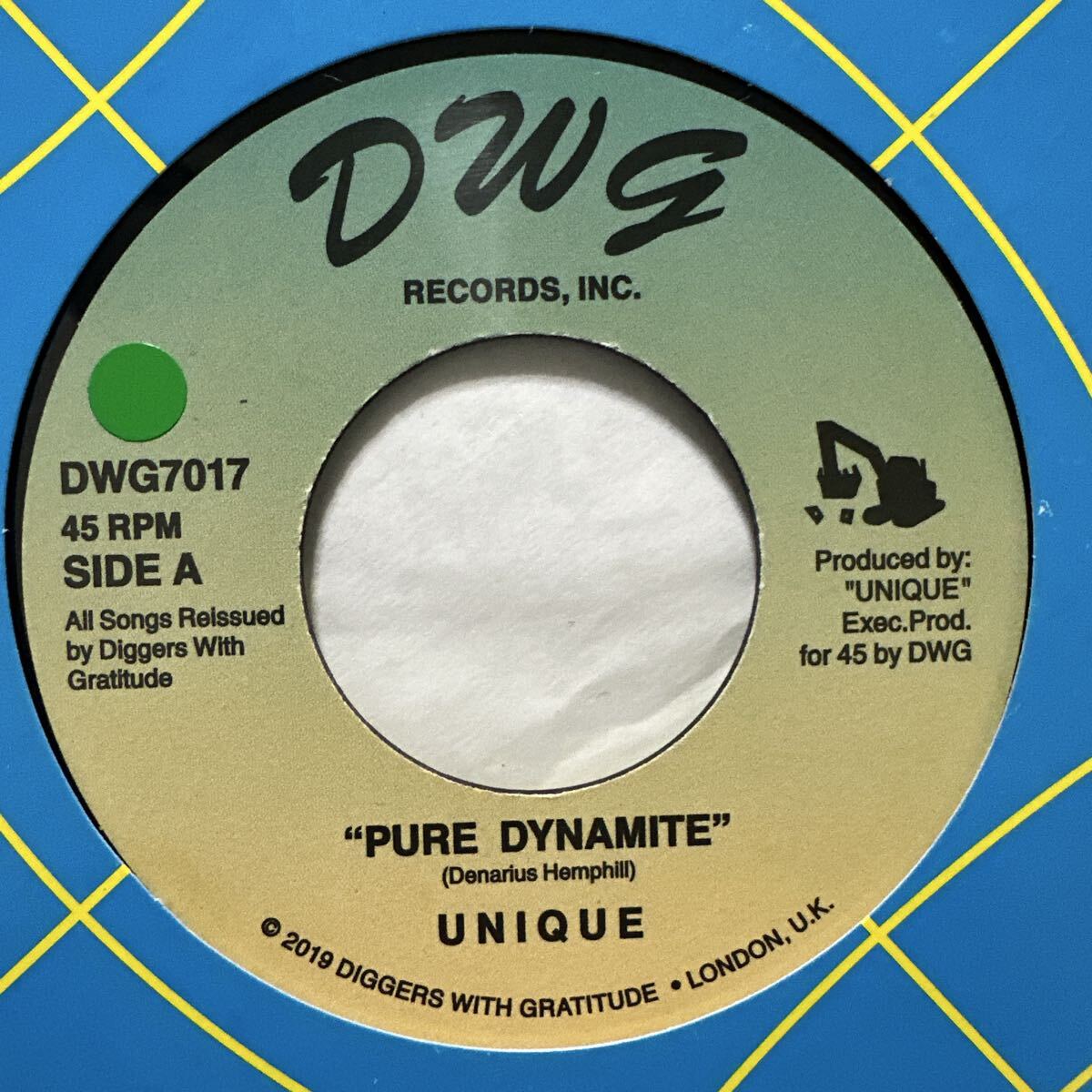 HIPHOP 45S DWG RECORDS UNIQUE PURE DYNAMITE 45 RPM SIDE A レコード