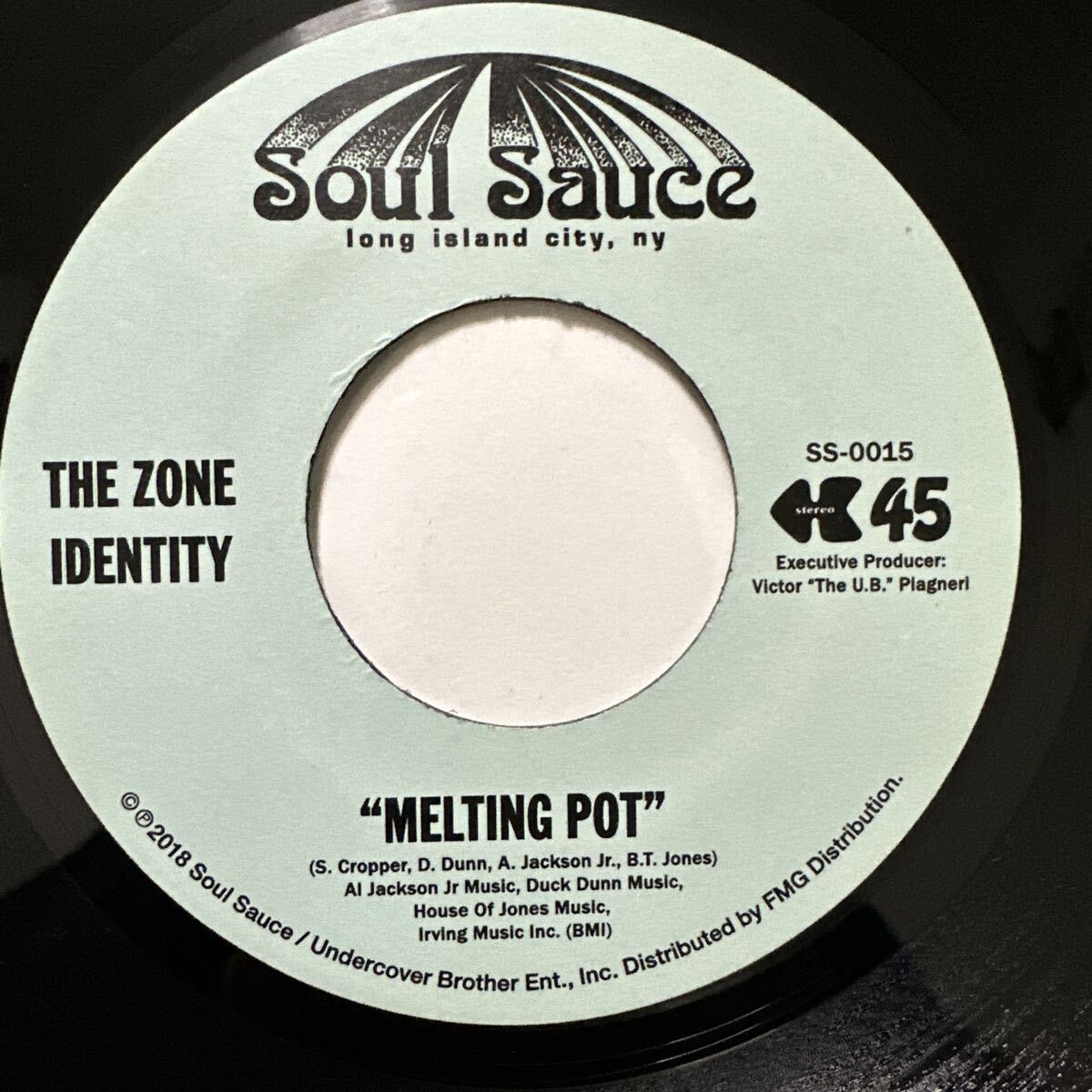 Funk 45s THE ZONE IDENTITY MELTING POT Soul Sauce SS-0015 45rpm レコード