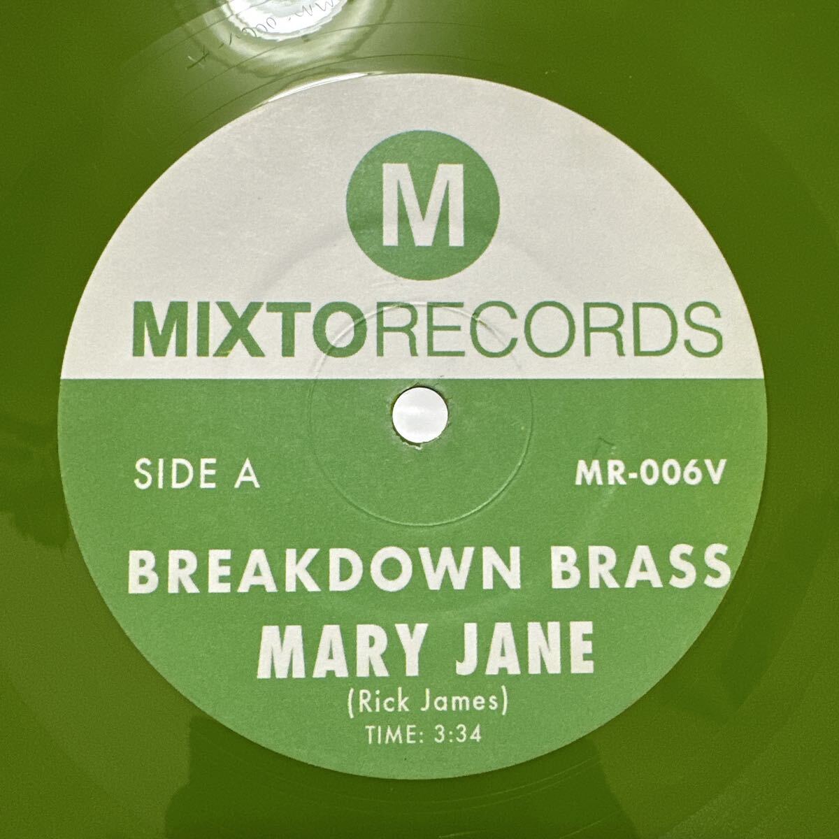 現行FUNK 45S BREAKDOWN BRASS MARY JANE Rick James MIXTORECORDS MR-006V