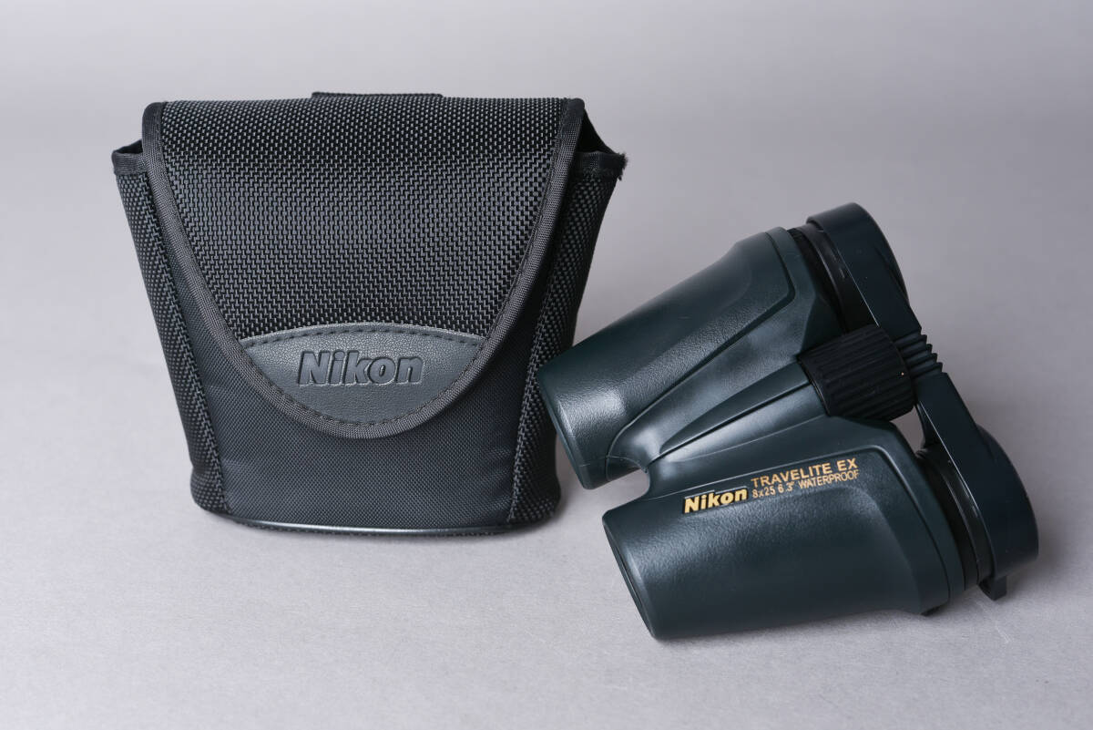 【SBCB/G】6210 NIKON ニコン TRAVELITE トラベライトEX 8x25 6.3°双眼鏡 ケース付き