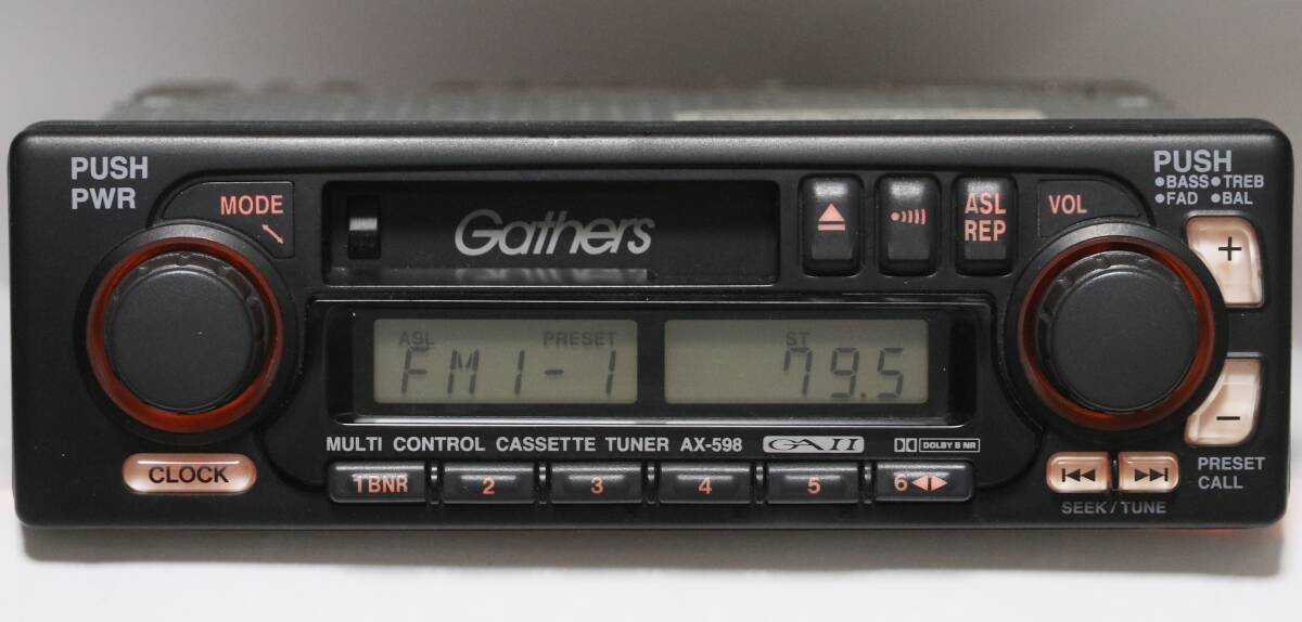 ホンダ純正 Gathers AX-598 カセットチューナー シビック・アコード 美品