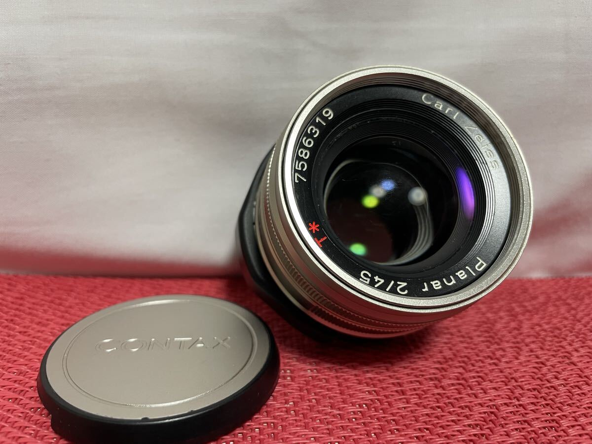 CONTAX Carl Zeiss Planar 45mm f2 lens for g1 g2 コンタックス　カール　ツァイス　プラナー　レンズ　マニュアル　フォーカス　カメラ
